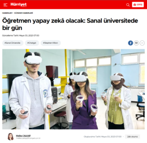 Hürriyet newspaper reporter Melike Çalkap published a news article about the workshops and training that took place within the scope of our project, which was interviewed at the Center for Nanotechnology & Biomaterials Research. Link: https://lnkd.in/dE8W6U48